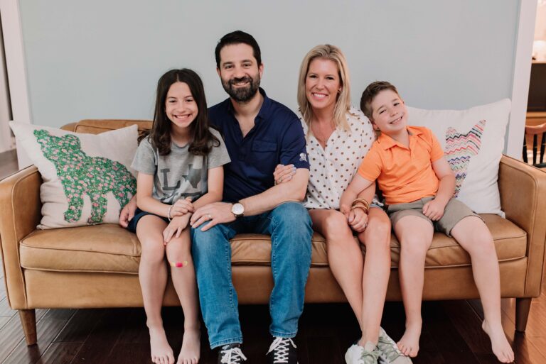 Sara and Steven Camp with their two children.