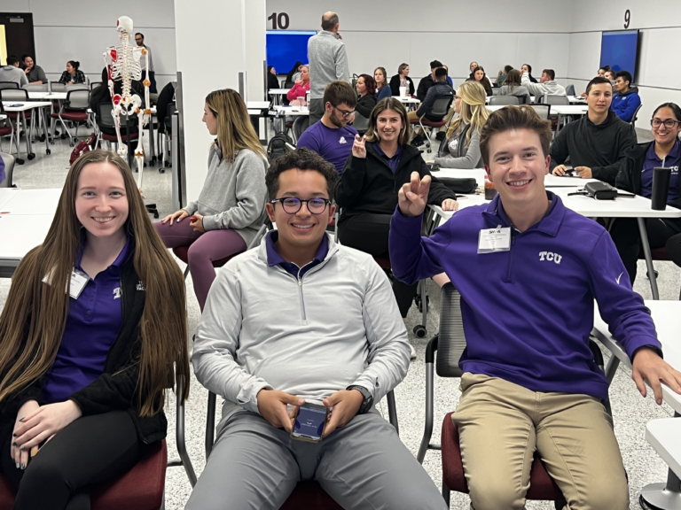 TCU Athletic Training students at the Southwest Athletic Trainers’ Association