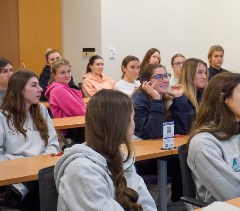 Attendees of the W.F. “Tex” and Pauline Curry Rankin Professor of Nursing